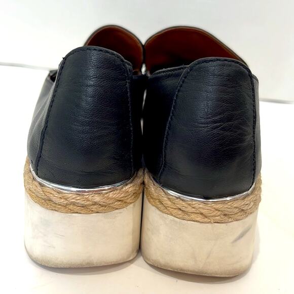Franco Sarto Loafers chunky platform lug sole with rope trim Sansara Size 8 - Picture 5 of 11